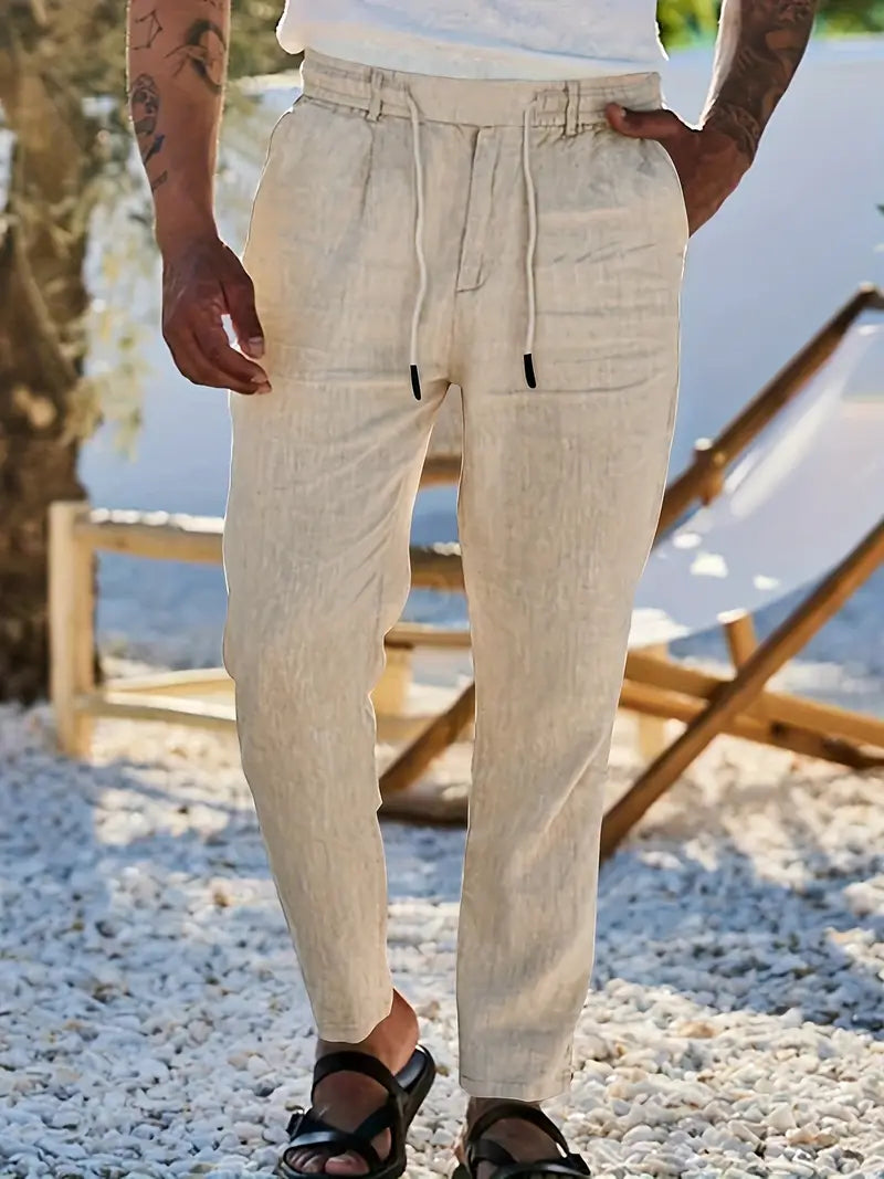 Vellane | Pantalon à Cordon et Pinces pour Homme Nicolas