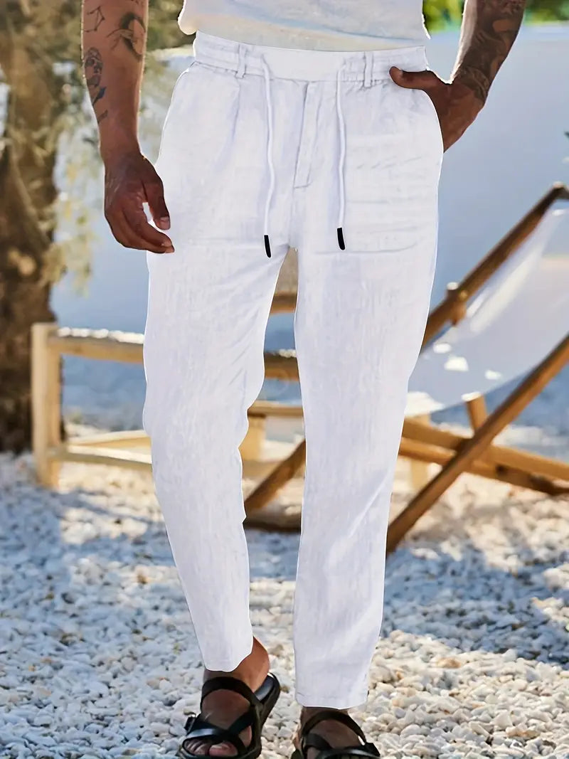 Vellane | Pantalon à Cordon et Pinces pour Homme Nicolas