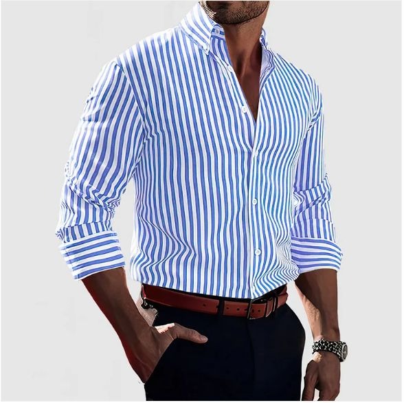 VELLANE | CHEMISE À RAYURES DÉCIDÉES POUR HOMME