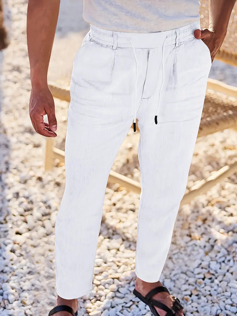 Vellane | Pantalon à Cordon et Pinces pour Homme Nicolas