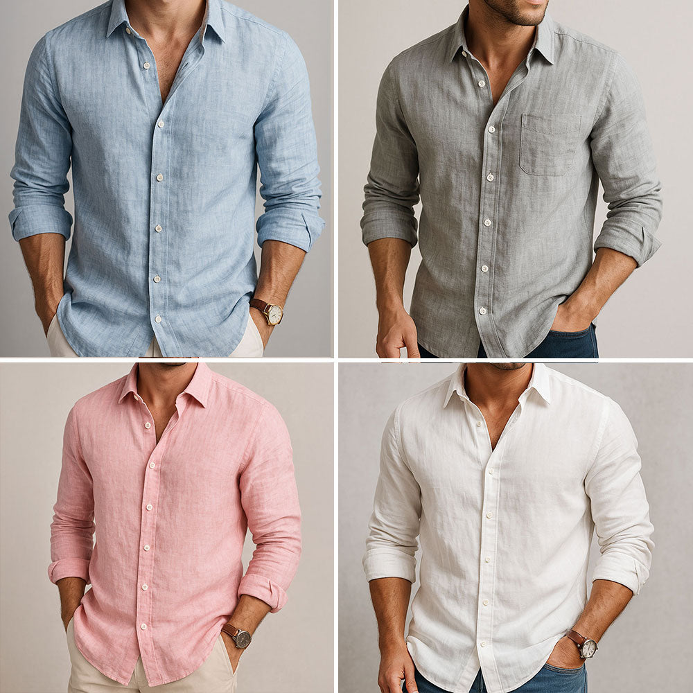 VELLANE | CHEMISE ESSENTIELLE EN LIN POUR HOMME