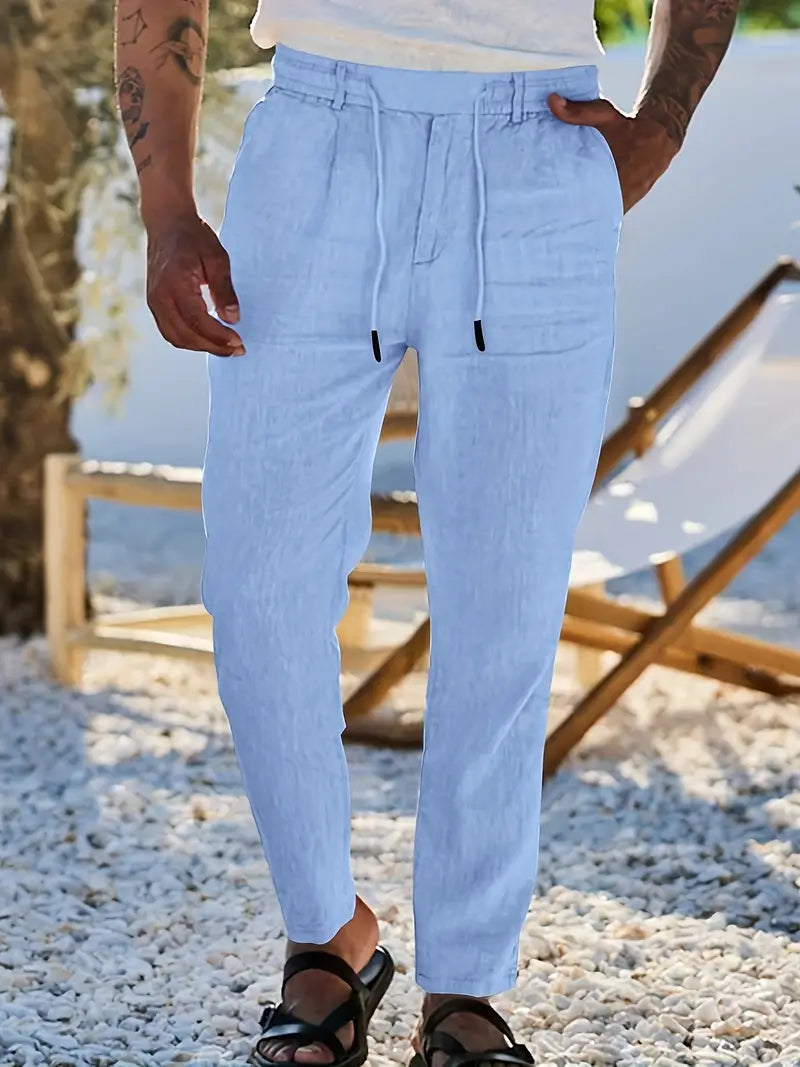 Vellane | Pantalon à Cordon et Pinces pour Homme Nicolas