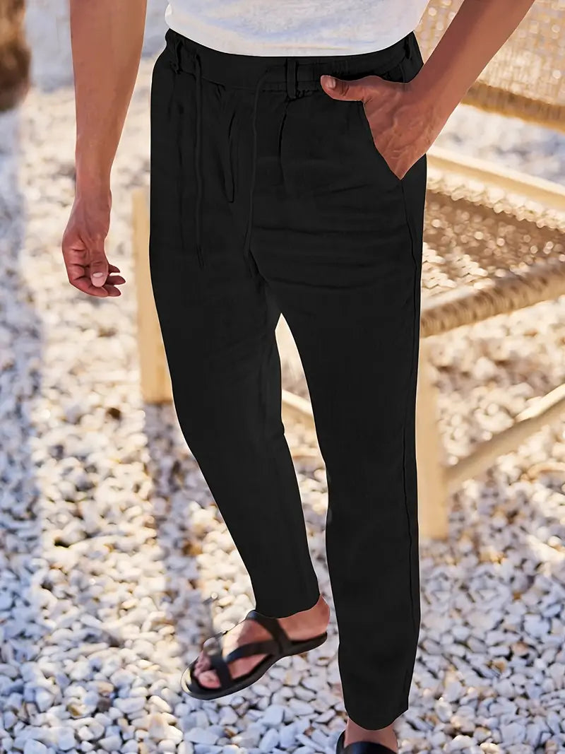 Vellane | Pantalon à Cordon et Pinces pour Homme Nicolas