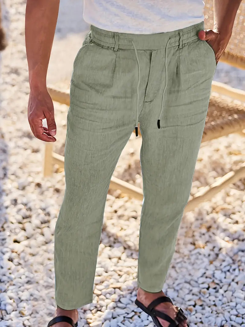 Vellane | Pantalon à Cordon et Pinces pour Homme Nicolas