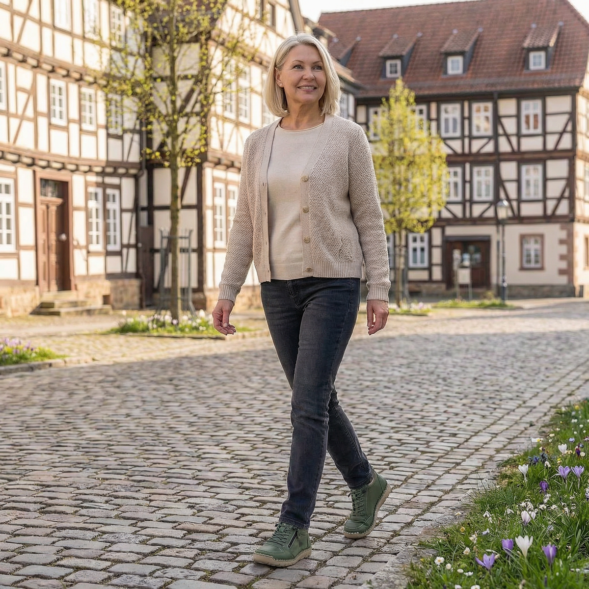 Flora Chaussures Orthopédiques Confortables avec Fermeture Éclair