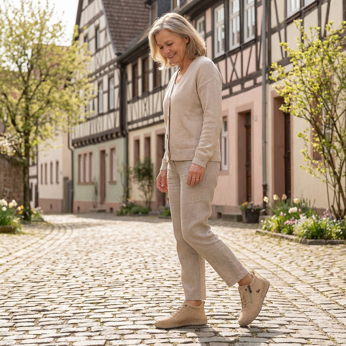 Flora Chaussures Orthopédiques Confortables avec Fermeture Éclair