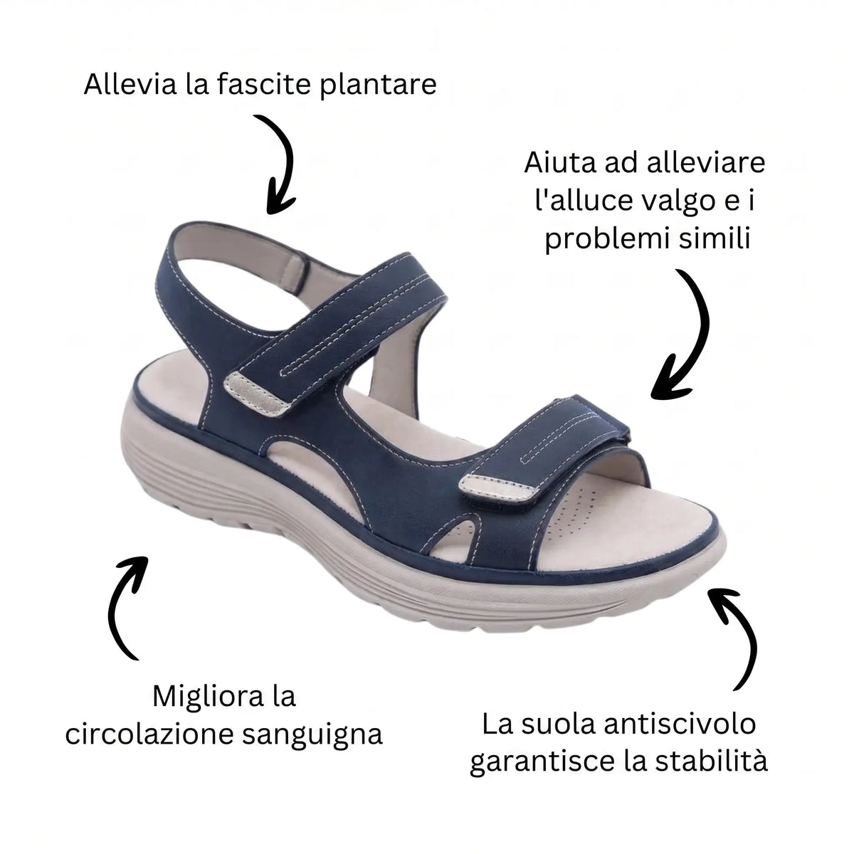 Sandales Orthopédiques Antidérapantes Soline