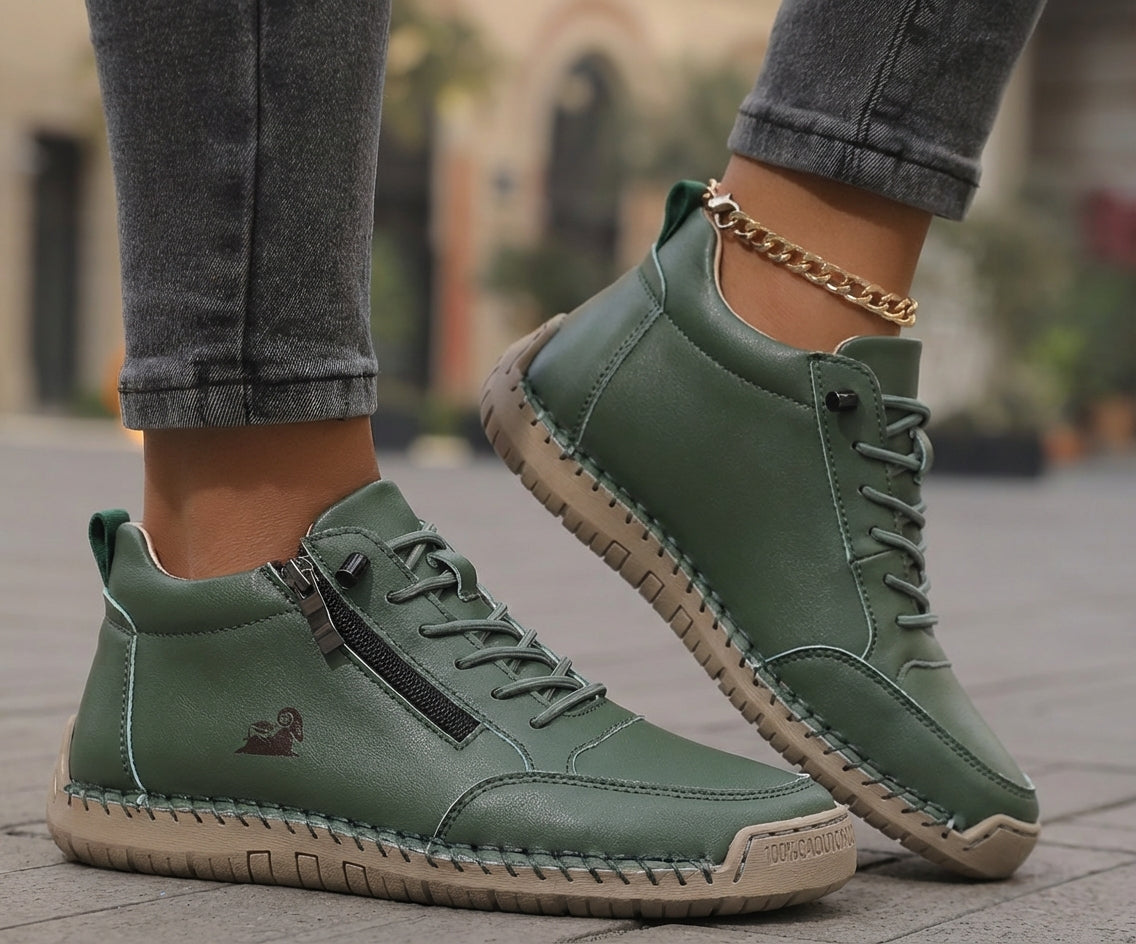 Flora Chaussures Orthopédiques Confortables avec Fermeture Éclair