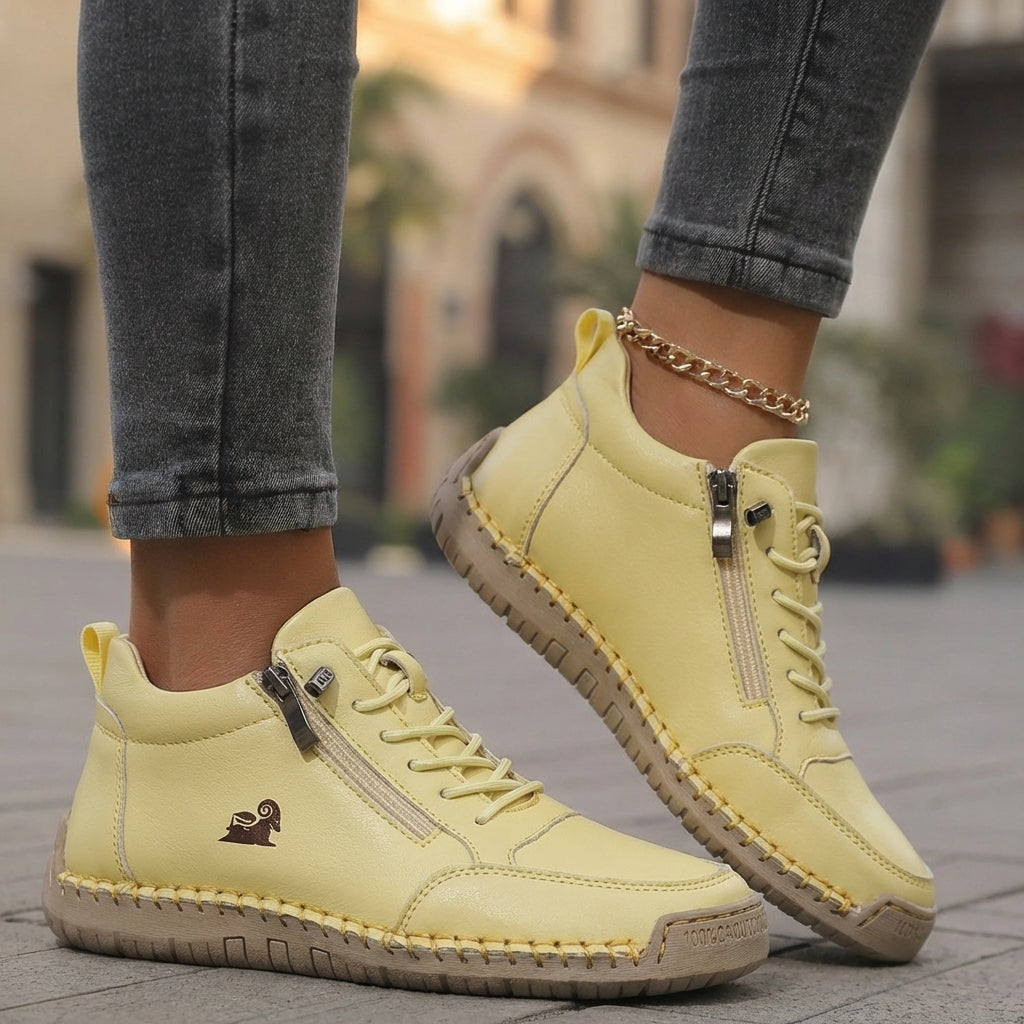 Flora Chaussures Orthopédiques Confortables avec Fermeture Éclair