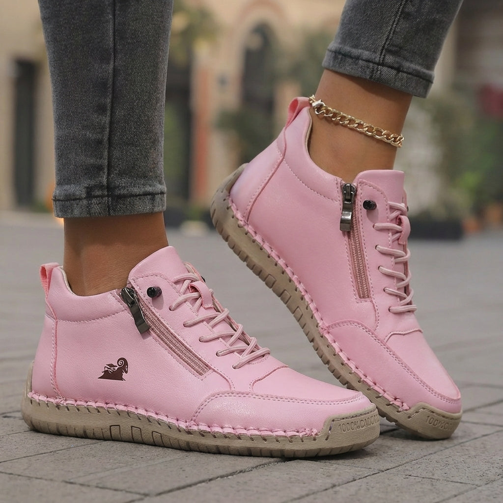 Flora Chaussures Orthopédiques Confortables avec Fermeture Éclair