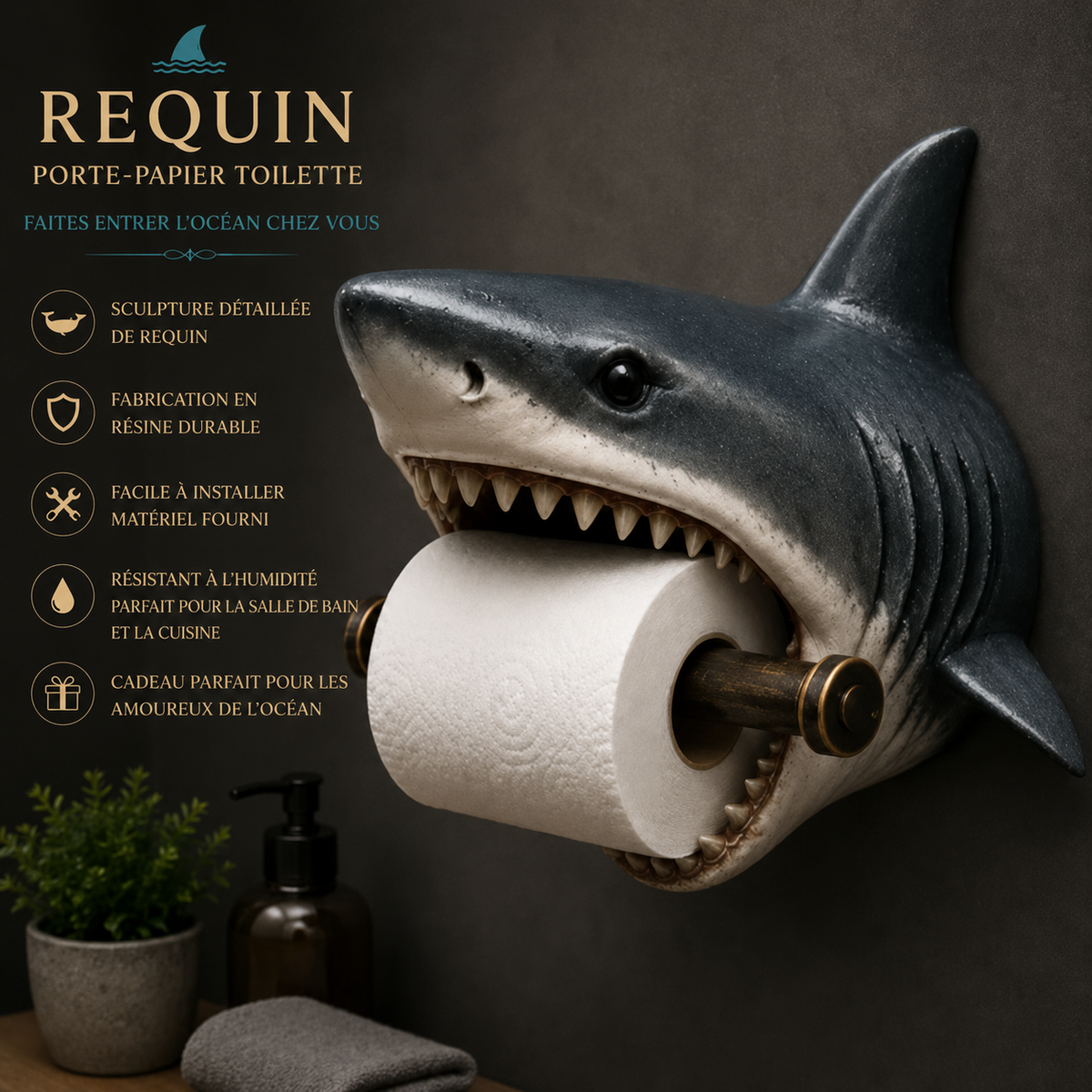 Océania™ — Porte-papier mural décoration marine